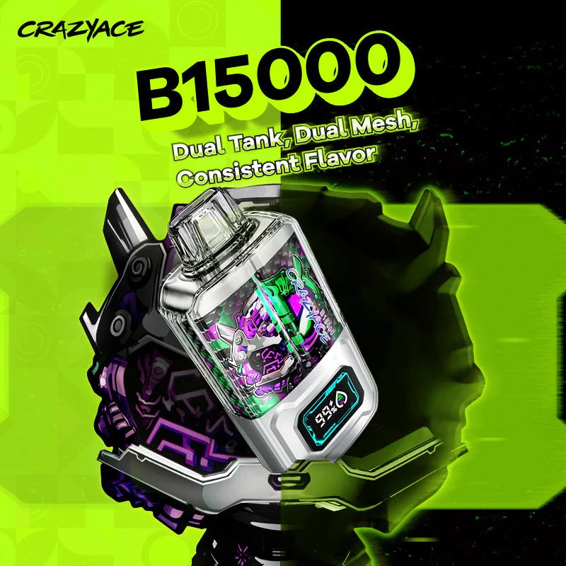 原裝進口瘋狂CRAZYACE 15000口 一次性拋棄式電子煙